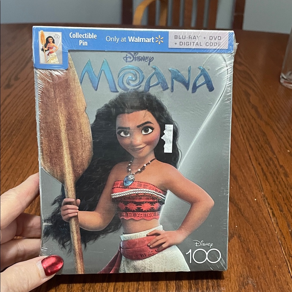 Disney 100 Pixar Moana Blu-ray with Collectible Pin